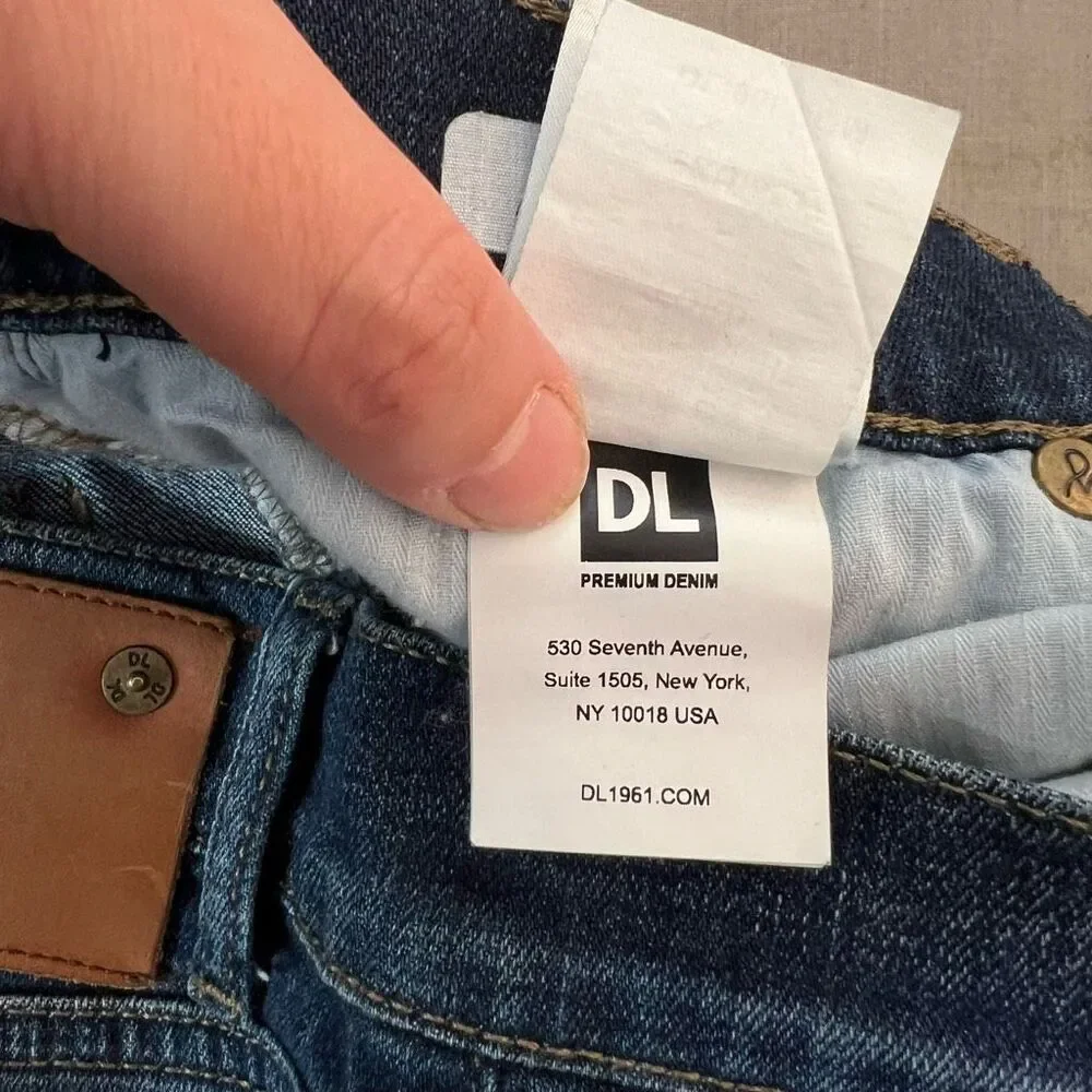 DL 1961 Dark Blue DL PRO 360° Comfort Russell Slim Straight Jean Ford 30 x 33 - Picture 11 of 12